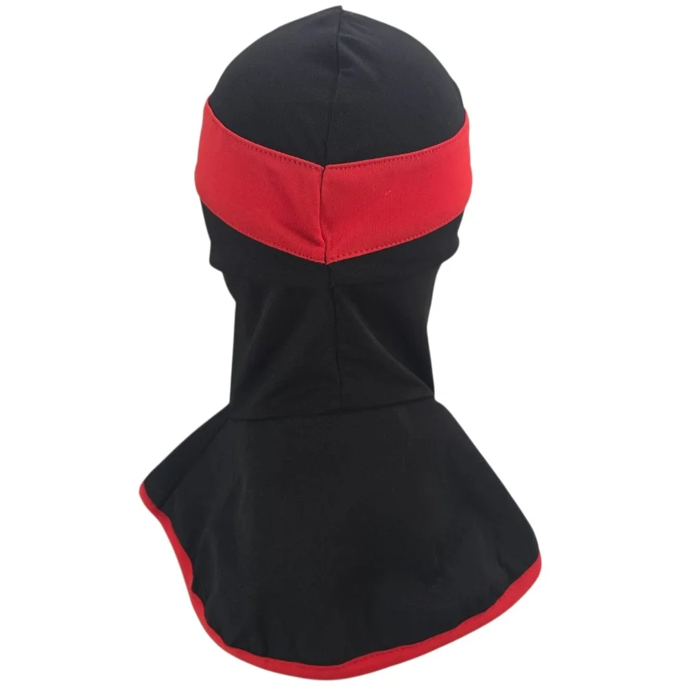 Dress Up America Black Dragon Ninja Hood Kids Small 4-6 Black Red Balaclava Mask